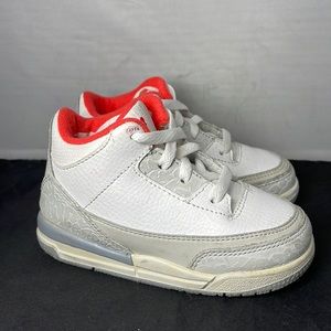 Jordan Gray and White Classic Sneakers